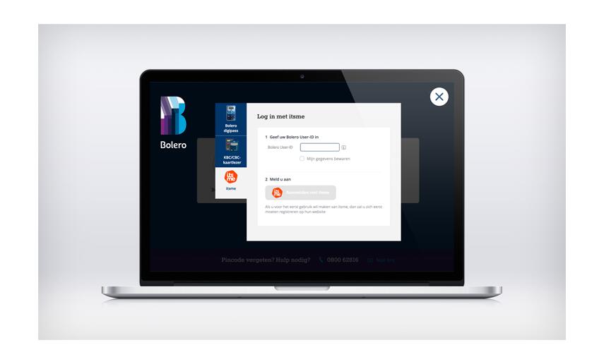 Log in op Bolero met itsme