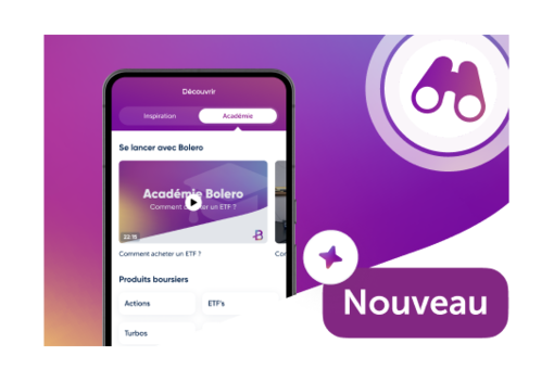 Un mix parfait d'éducation et d'inspiration dans l'app mobile Bolero